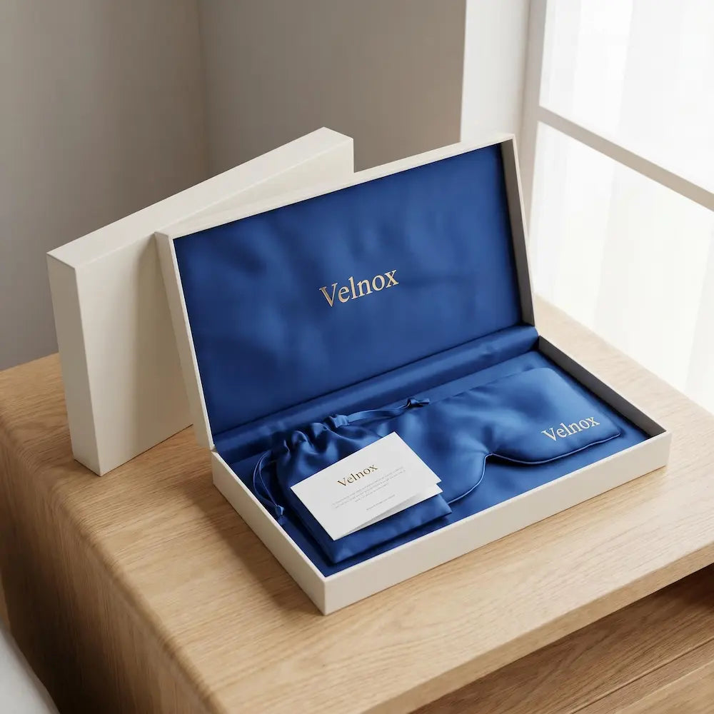Velnox 3D Contoured Mulberry Silk Sleep Mask