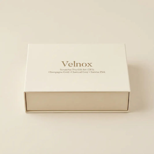 Velnox Mulberry Silk Scrunchie Gift Set (Trio Pack)