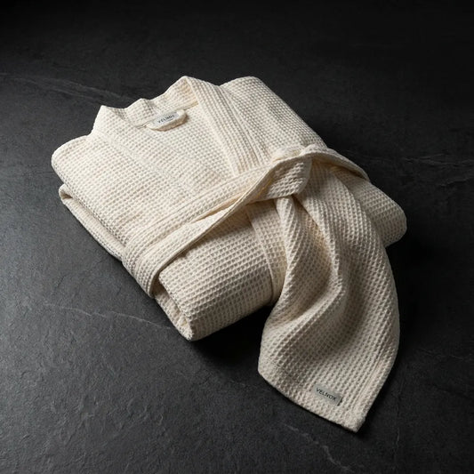 Velnox Waffle-Knit Bath Robe